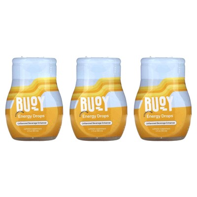 2 X Buoy Hydration, Hydrating Energy Drops, Beverage Enhancer, Unflavored, 3 Pac