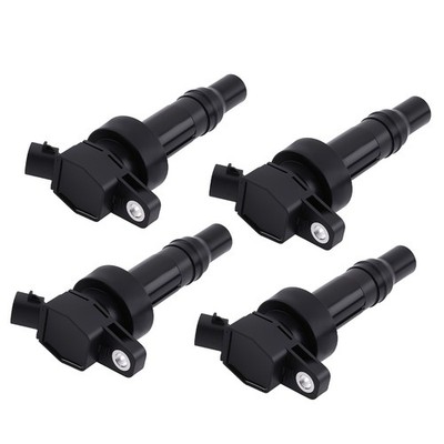 4x Ignition Coil Set for Hyundai Accent Sport LE SE 2012-2020 C1803 12V Black