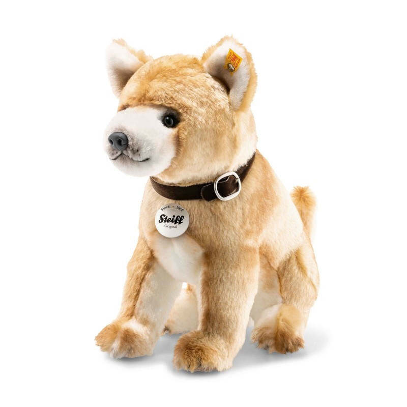 Details About Steiff 076930 Pacco Shiba Inu 11 38in