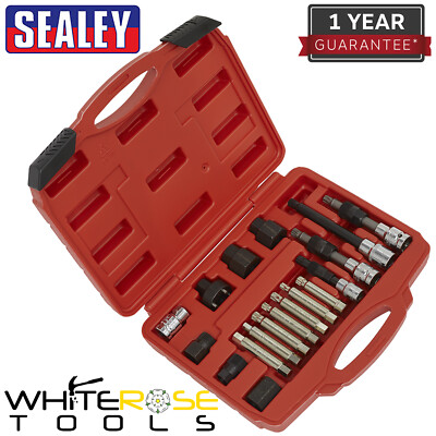 Sealey Alternator Freewheel Pulley Removal Set 18pc Garage Service Storage Case