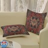 Boho Pillow Covers 22x22 Inch 2 Pcs Vintage Red Carpet Pattern Ethnic Decor Throw Pillows Blue Teal Retro Bohemian Outdoor Farmhouse Decoration Pillowcase Linen Cushion Cover for Couch Sofa Bed