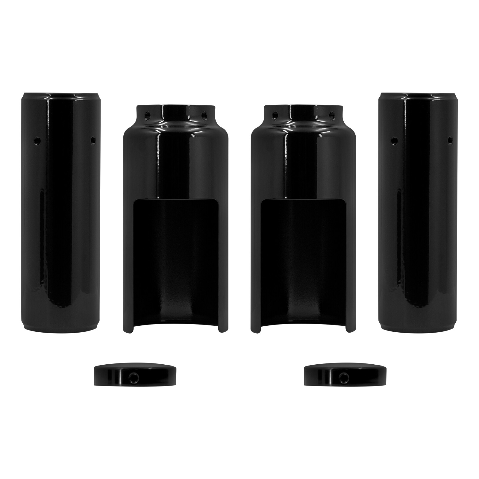 Motorcycle Front Fork Guard Cover Tube Cap Fit For Harley Dyna Street Bob 06-17