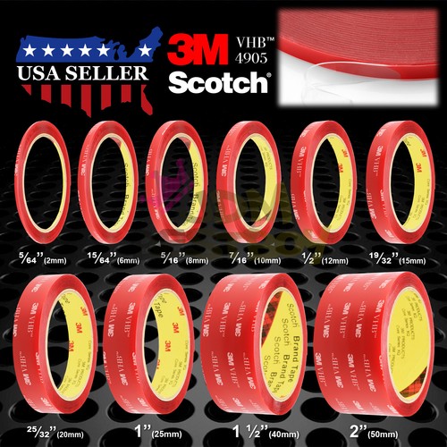 **10 Feet**Genuine 3M VHB #4905 Double-Sided Mounting Acrylic Foam Tape Adhesive