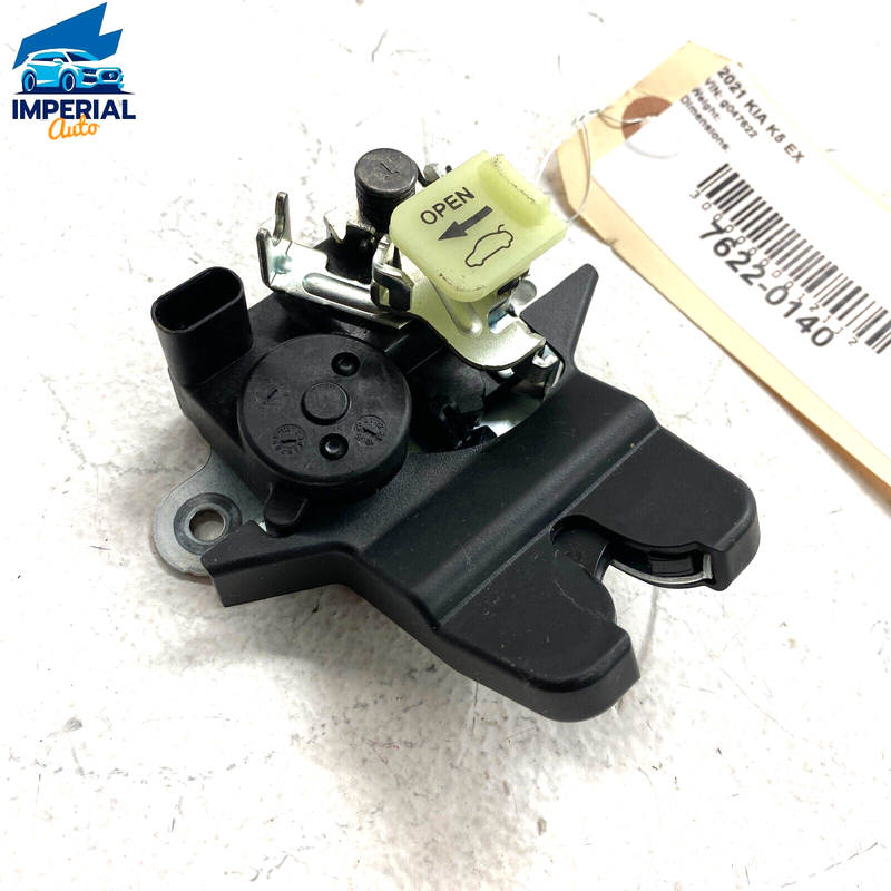 Used KIA K5 EX 2021 - 2023 Trunk Deck Lid Latch Lock Actuator OEM