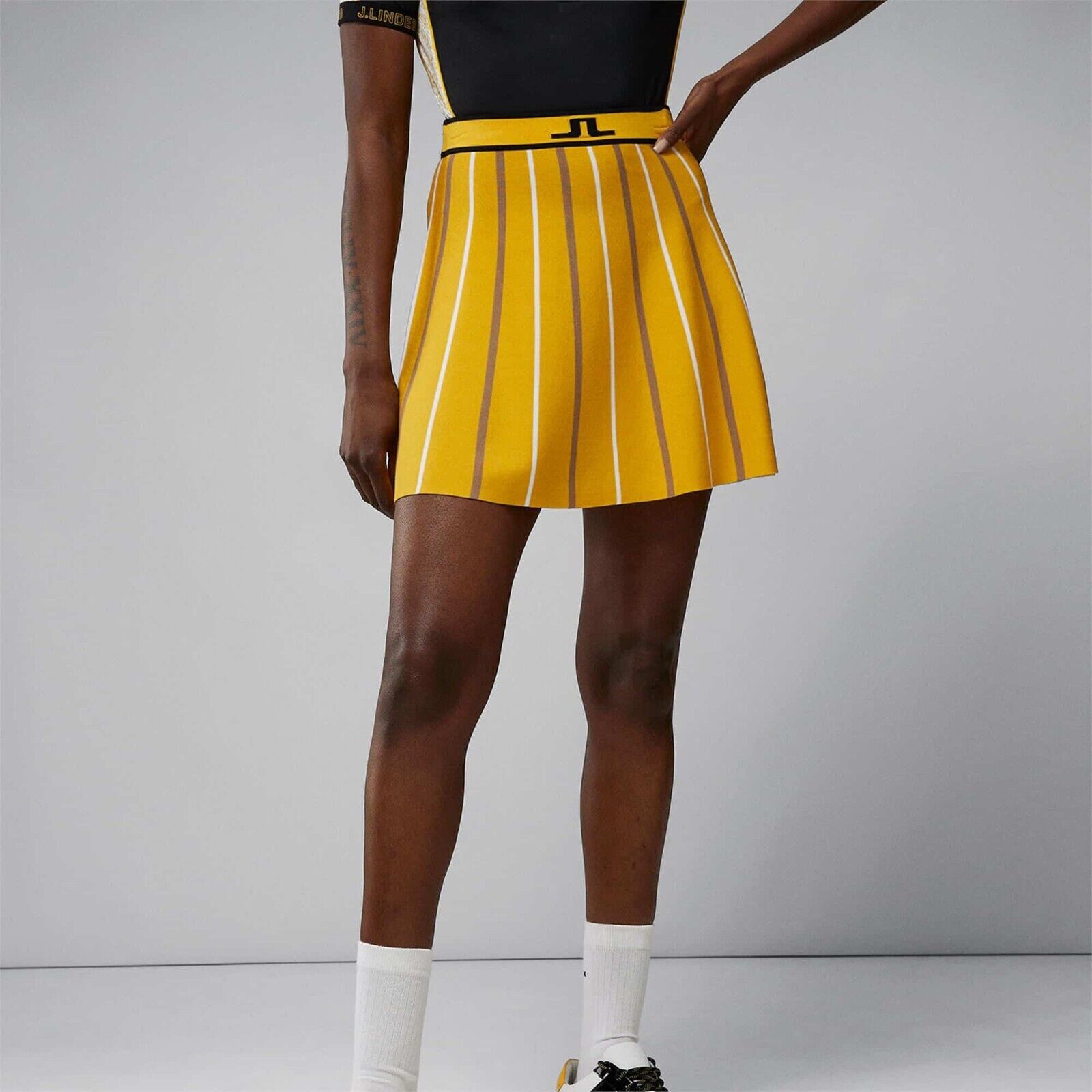 J.Lindeberg Women's River Knitted Golf Skirt GWSD06945 K099 J.Lindeberg Women's River Knitted Golf Skirt GWSD06945 K099