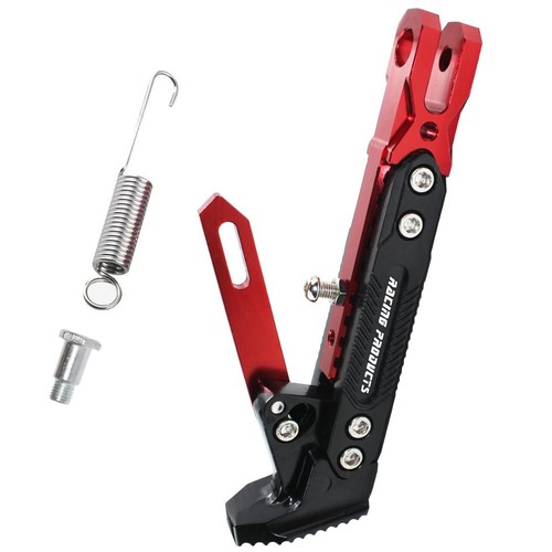 Aluminum Alloy Motorcycle Foot Side Stands Adjustable Kickstand Holder Universal