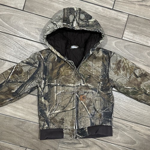 Carhartt Jacket Boys Small 8/10 AP HD Realtree Tree Camo
