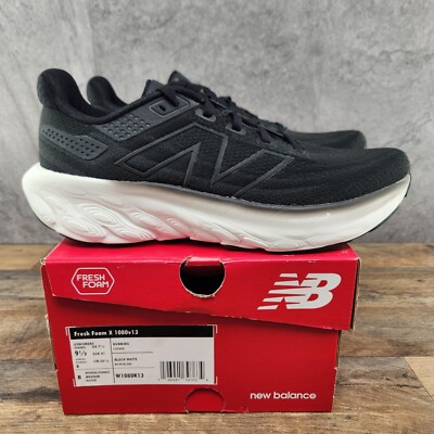 New Balance Fresh Foam X 1080v13 Size 9.5 Womens Black White Running Shoes