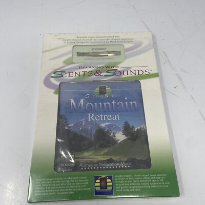 Scents and Sounds Mountain Retreat CD NEW Relaxation Music with Cypress Oils