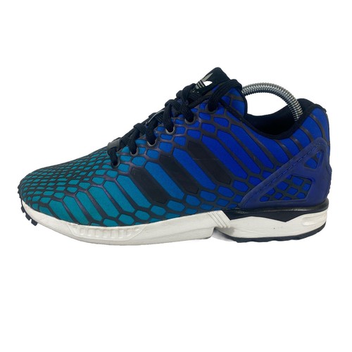 Adidas ZX Flux Snake Skin reflective Blue Men's Sneakers