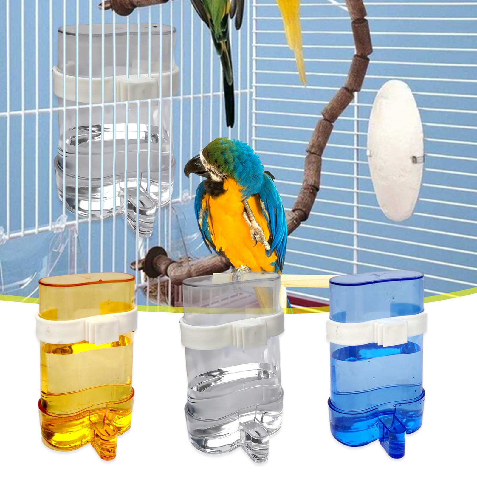 Bird Food Water Dispenser Bird Water Bottle Parrot Automatic Water Feeder Water