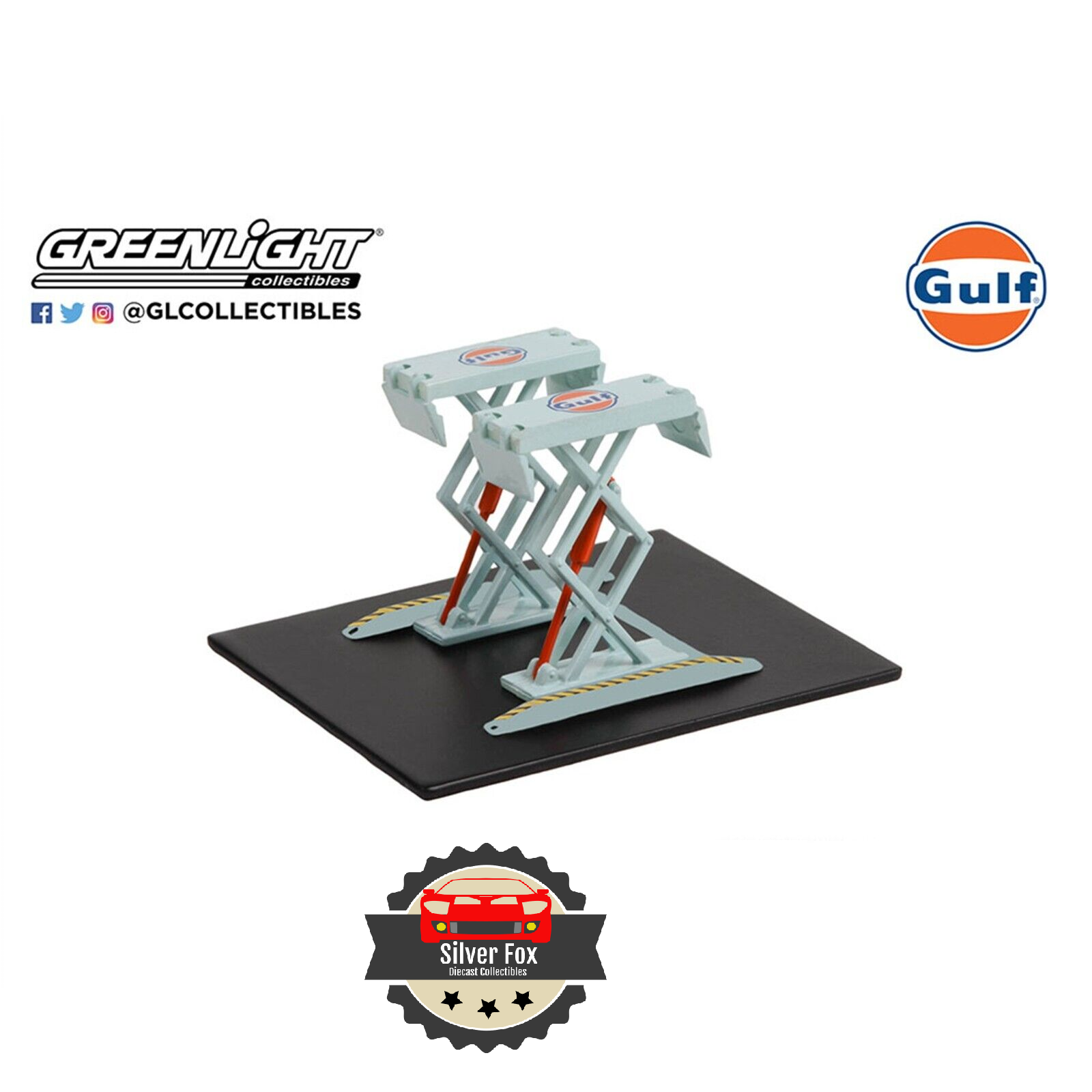 Greenlight 1:64 Double Scissor Lifts Series 1 – Gulf 16160-B