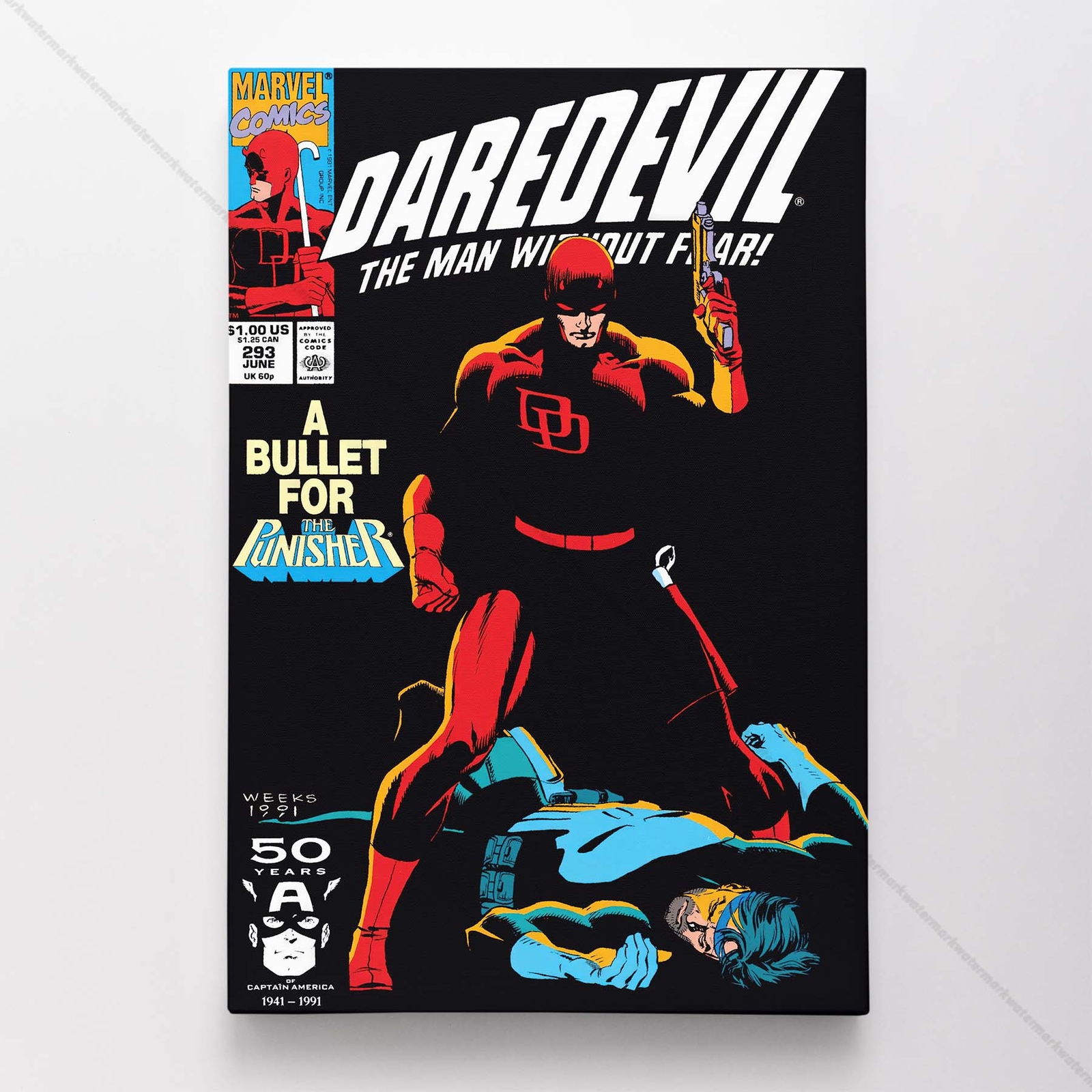 Daredevil Poster Canvas Vol 1 #293 Comic Book Art Print