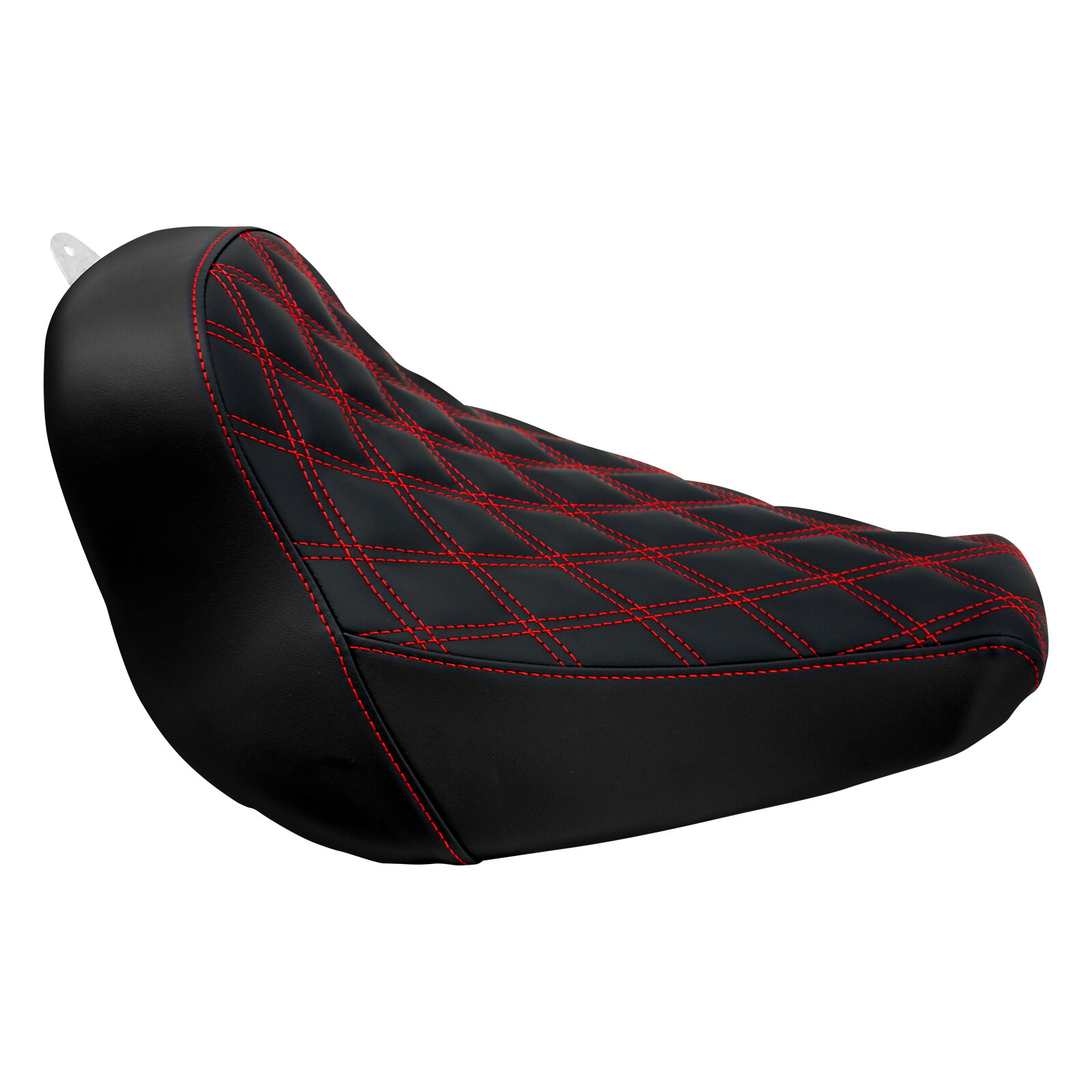 Black Front Driver Solo Seat w/ Red For Harley Fat Boy Breakout FXBR 2018-2023