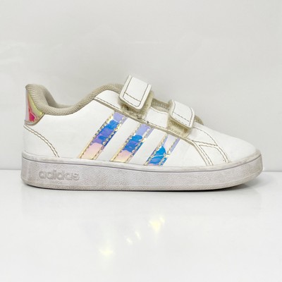 

Adidas Boys Grand Court FW1276 Белая повседневная обувь Кроссовки Размер 8K, Белый, Grand Court