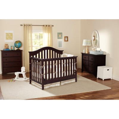 Graco Bryson 4 In 1 Convertible Crib With Adjustable Height Mattress And To Bed