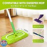 6-Pack Reusable Mop Pads Fit Swiffer Sweeper, Microfiber Cleaning Mop Pads Refill for Dry Sweeping and Wet Mopping Replacement