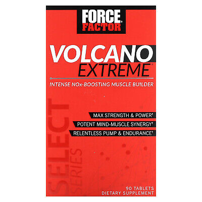 Volcano Extreme, Интенсивное средство для наращивания мышечной массы, стимулирующее выбросы NOx, 90 таблеток