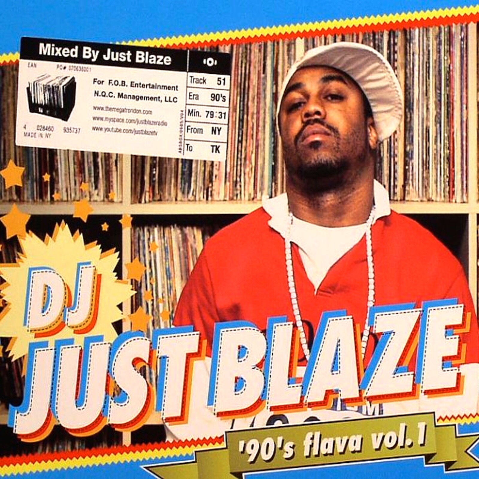 DJ JUST BLAZE - 90'S FLAVA VOL. 1 - HIP HOP RAP NYC MIXTAPE