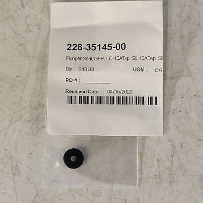 Lot 1x Shimadzu 228-35145-00 Plunger Seal GFP For LC-20AT LC-10AT SIL-20A