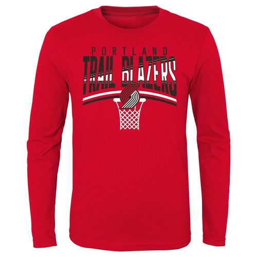 Футболка Outerstuff NBA Youth Boys Portland Trail Blazers Hot Shot с длинными рукавами