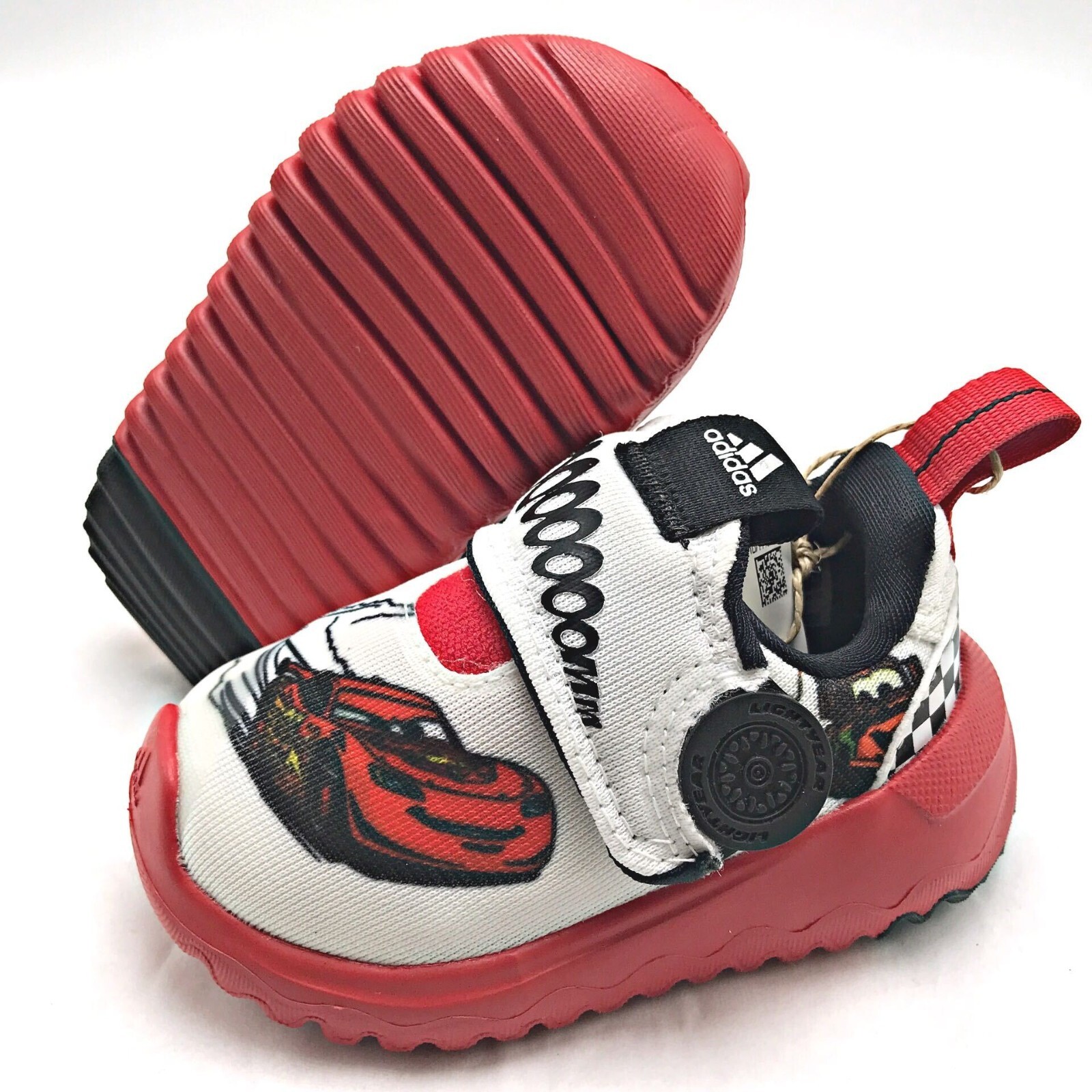 ADIDAS Suru 365 Cars Slip-on White/Silver Metallic/Red