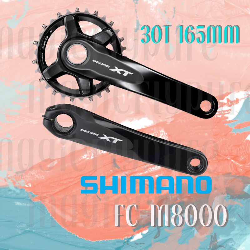 Shimano Deore XT FC-M8000-1 30T 165mm 1x11 speed crankset wo/BB MTB New