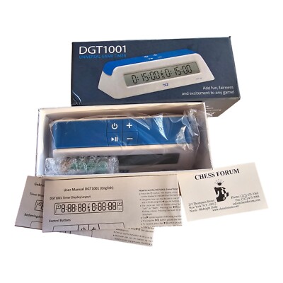 DGT1001 Digital Chess Game Timer Clock  Portable Travel New Countdown Count up 