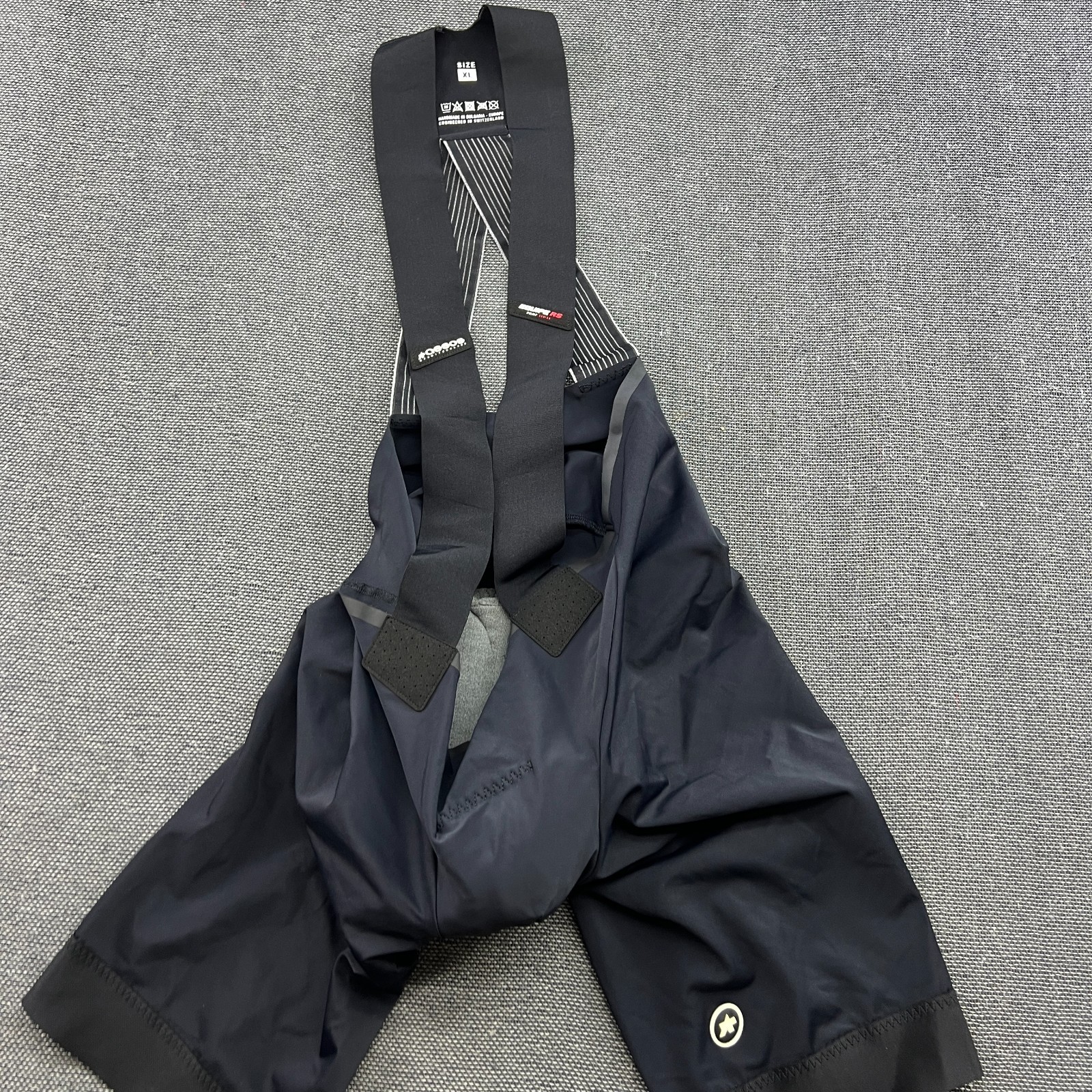 Aassos Equipe RS S9 Mens Bib Shorts XL Black Padded Racing