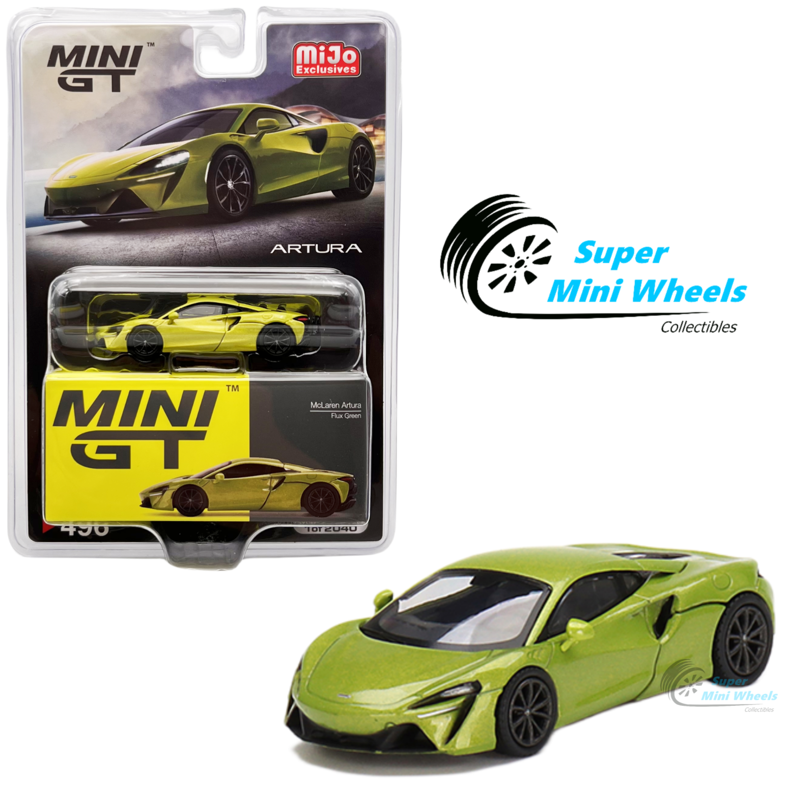 Mini GT 1:64 McLaren Artura Flux Green #496 | eBay