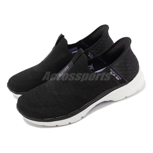 

Женские повседневные слипоны Skechers Go Walk 6-Fabulous View Black White 124569-BKLV, Черный, Go Walk 6-fabulous View Slip-ins