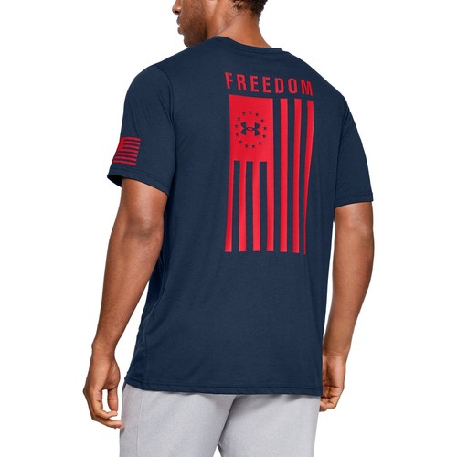 

[1333350-409] Мужская футболка с флагом свободы Under Armour, Синий