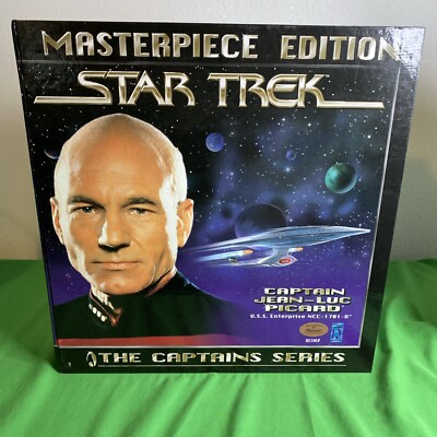Captain Picard Star Trek 10th year Captain Series  Playmates 12inch Figure NIP