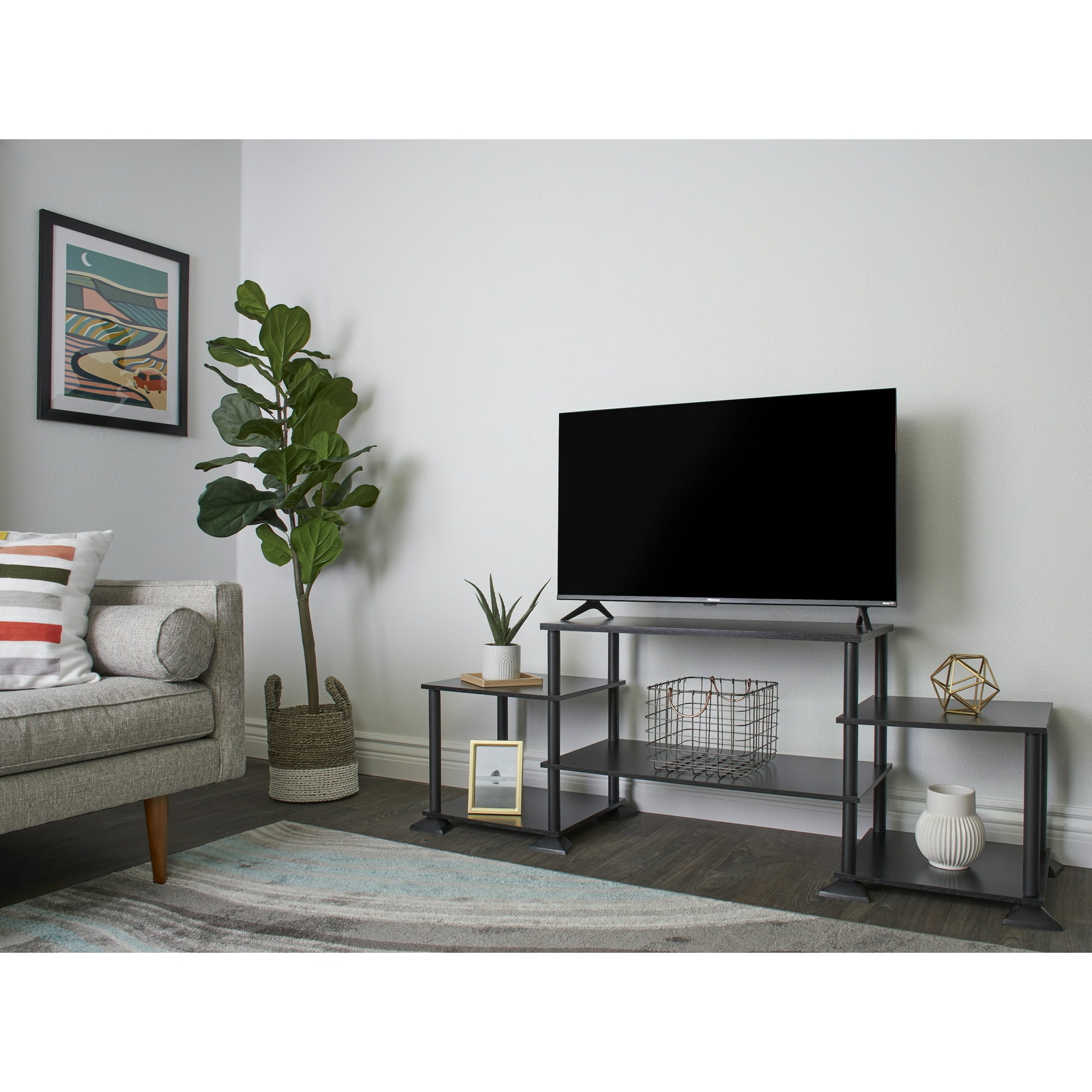 Table Shelving Entertainment Center For Tvs Up To 40" Freestanding Home