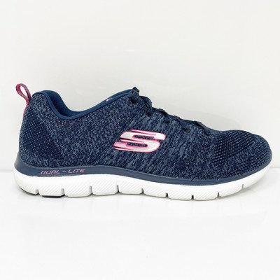 

Skechers Женские кроссовки Flex Appeal 2.0 12756 Синие кроссовки Размер 9.5, Синий, Flex Appeal 2.0