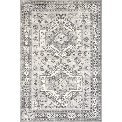 nuLOOM Mae Tribal Motif Machine Washable Area Rug