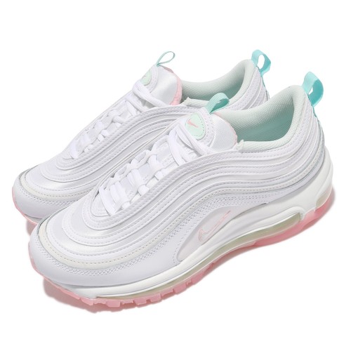 Nike Wmns Air Max 97 едва зеленый белый розовый женская повседневная обувь DJ1498-100