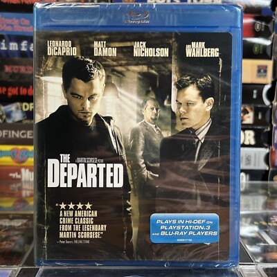 The Departed 2006 Blu-ray New Leonardo DiCaprio Jack Nicholson Martin Scorsese