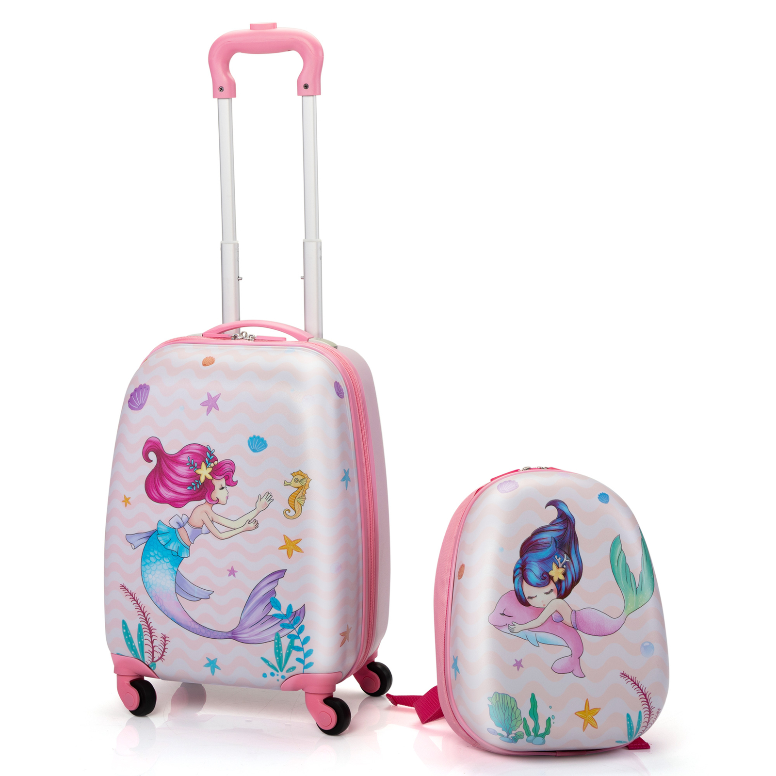 Kids Carry on Luggage Set Hard Shell Travel Luggage 12