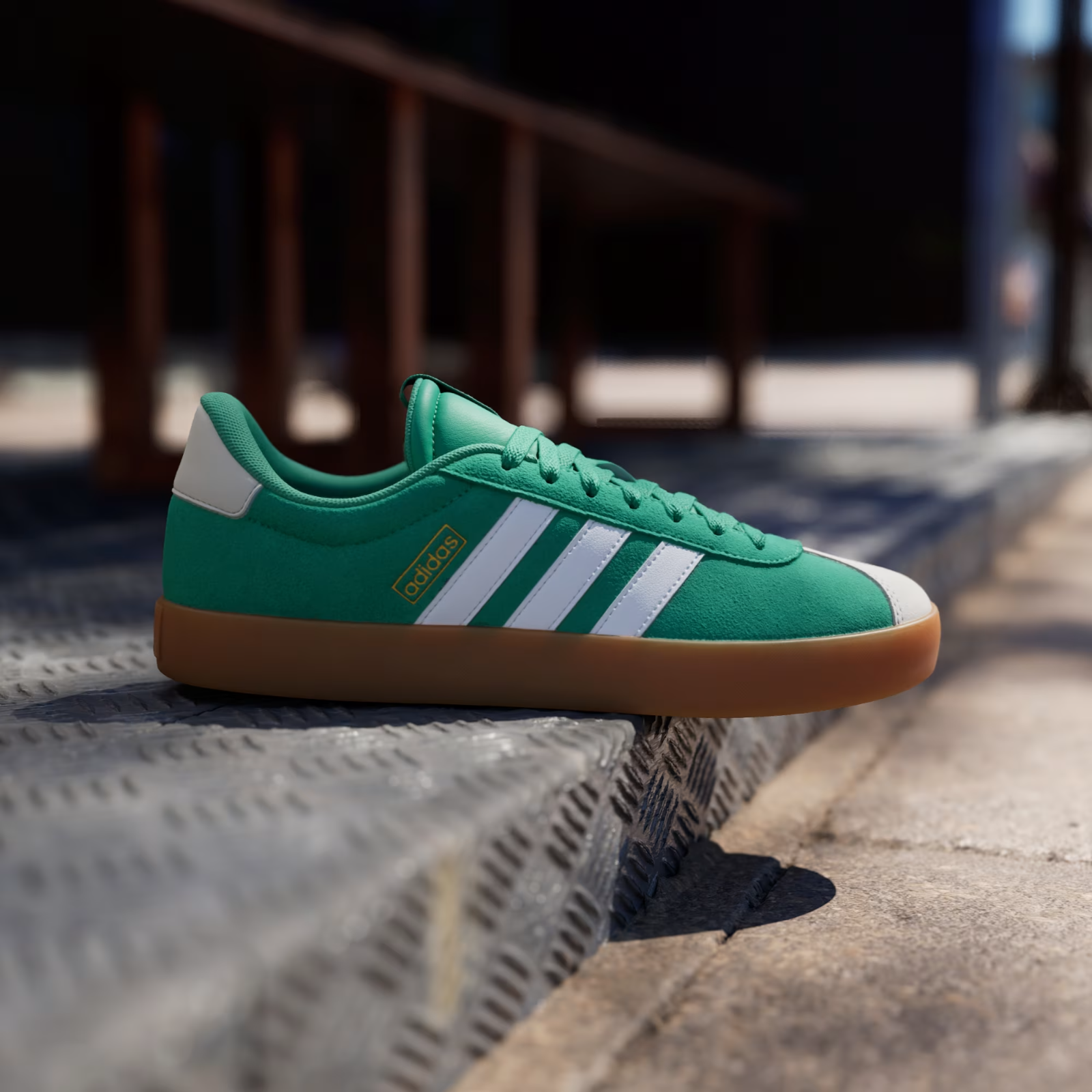adidas アディダス VL COURT 3.0 メンズ グリーン | 靴