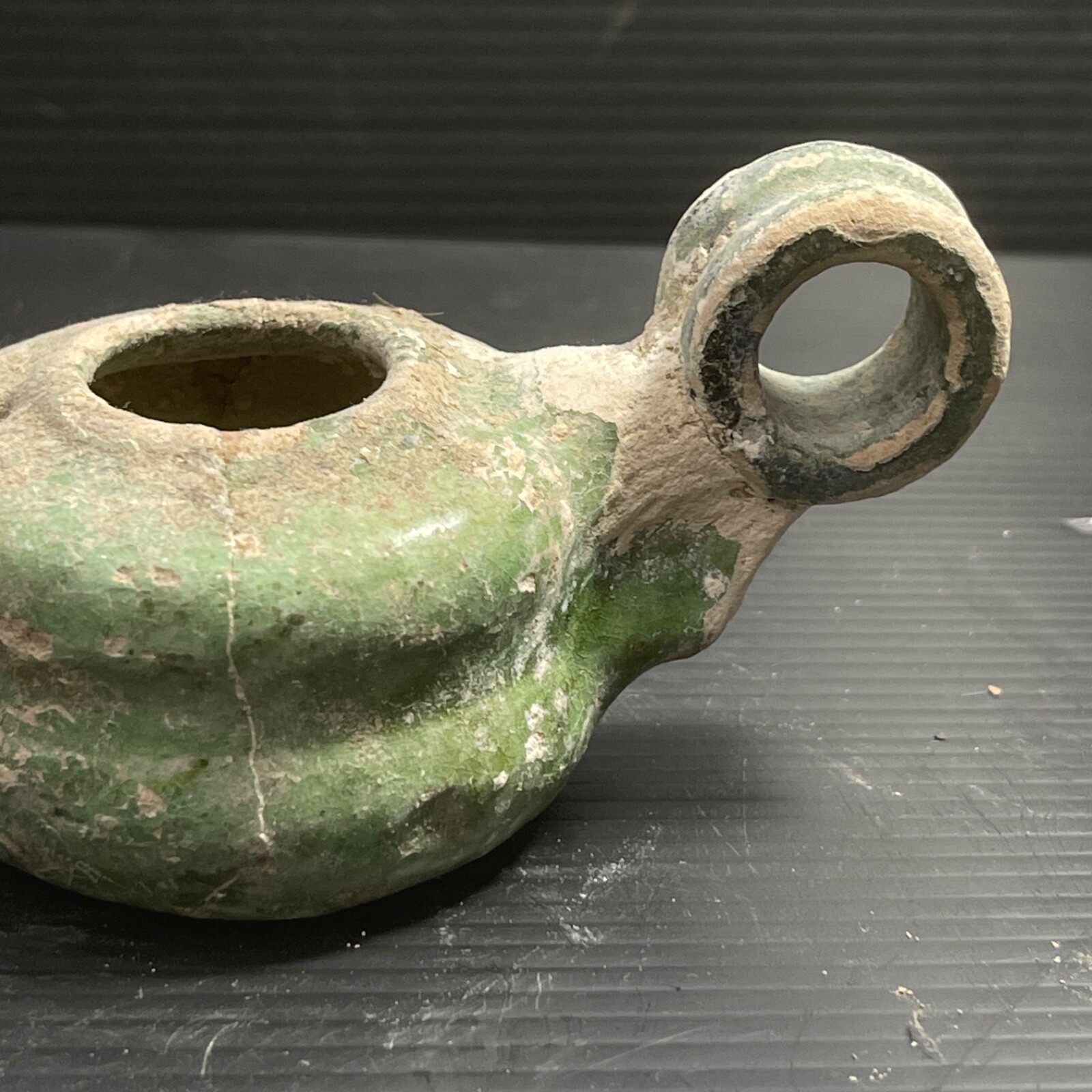 Circa 300-400AD Ancient Byzantine Terracotta Oil lamp Rare in good