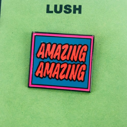 Limited Edition AMAZING Enamel Lapel Pin by LUSH Beauty Products