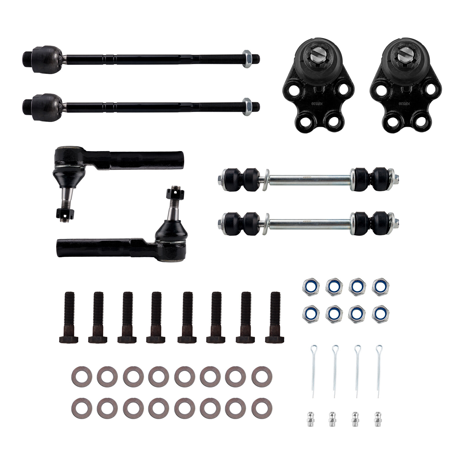 A-Premium 10Pcs Front Suspension Kit, Lower Control Arm Sway Bar Links Inner Outer Tie Rod Ends, Compatible with Chevrolet Camaro 2010 2011 2012 2013 A-Premium 10 Pcs Front Suspension Arms Kit for BMW 5 6 7 F06 F07 F10 F12 F01