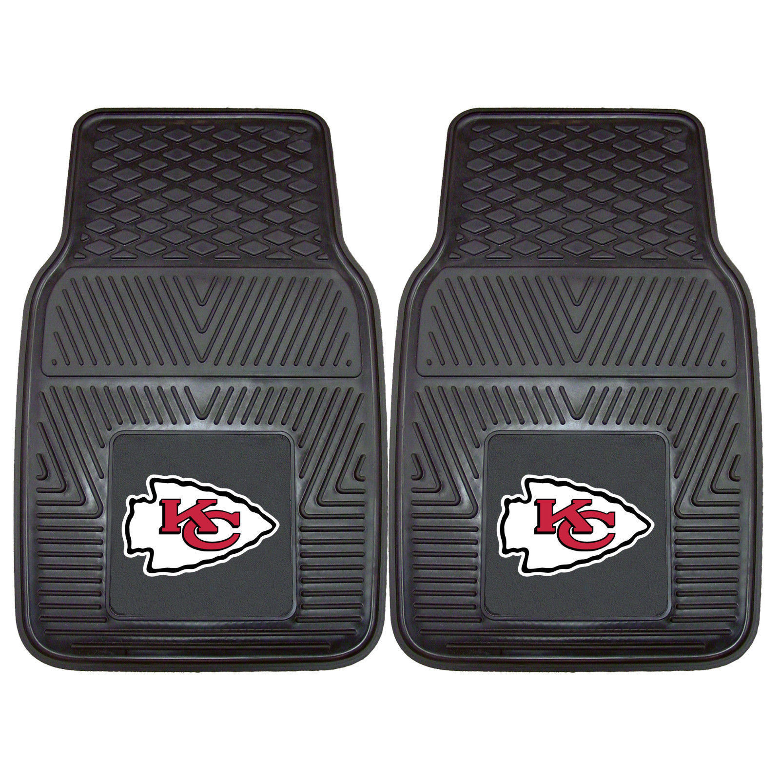 NEW 4pcs NFL Kansas City Chiefs Car Truck Front Back 3D Rubber Floor