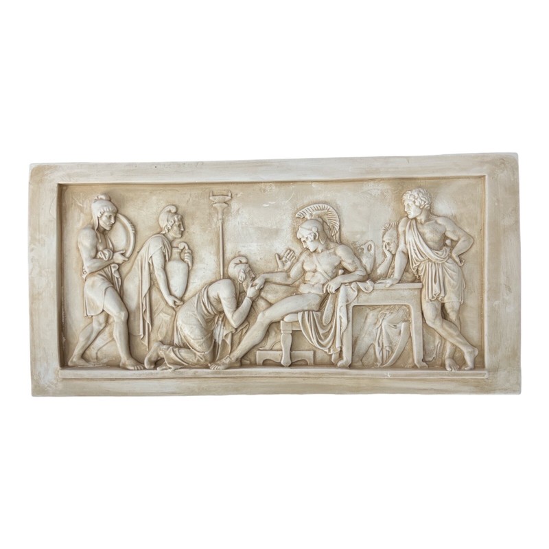 Priam Pleads with Achilles for Hector's Body Iliad Homer Relief