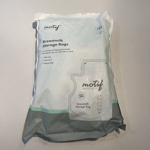 Motif Medical, Milk Storage Bags, 8 oz Milk Freezer Bag 100 Motif Medical, Milk Storage Bags, 8 oz Milk Freezer Bag 100