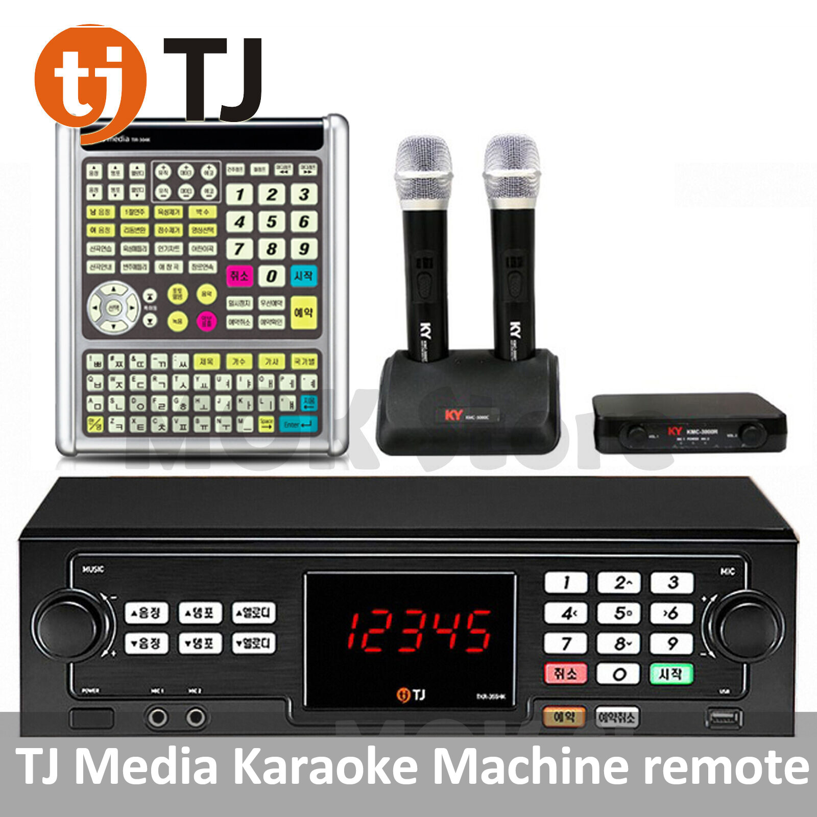 TJ Taijin Media TKR-355HK Korea Karaoke Machine System + TIR-304 + KCM