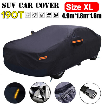 XL Full Car Cover Waterproof Snow Rain Resistant All Weather Protection US V0G1