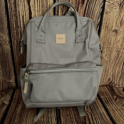 Himawari Laptop 15'' USB Travel Backpack Unisex GRAY EUC