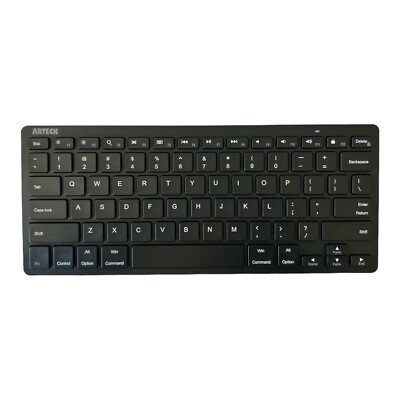 ARTECK - Ultra-Slim Bluetooth Keyboard - HB098 - NEW Open Box Black 11 Inch